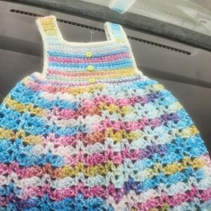 Colorful Crochet Baby Dress
